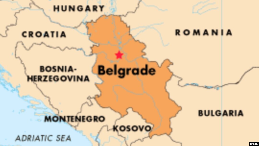 Serbia -- Map, undated