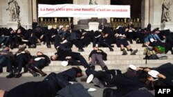 Протест во Париз по повод Светскиот ден на храната