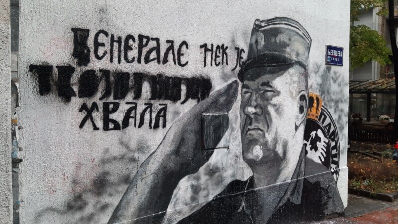 Savet Evrope pozvao vlast u Srbiji da ukloni mural sa Mladićevim likom