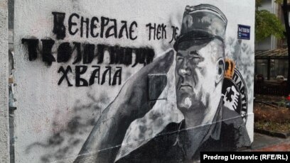Aktivisti nastavljaju borbu za prekrečavanje murala Ratku Mladiću u Beogradu
