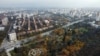 Изглед над Западния парк в София.