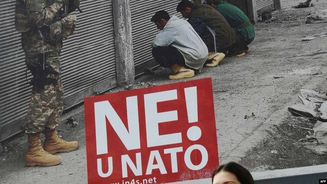 Plakat u centru Podgorice, April 2009