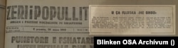 A Zëri i Popullit (A Nép Hangja, az Albán Szocialista Párt lapja) 1992. március 20-i száma, a címlapon egy McGough állításait cáfoló hír