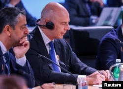 Кіраўнік Мінфіна Расеі Антон Сілуанаў на саміце ў рамках G20