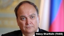 U.S. -- Russian Ambassador to the United States Anatoly Antonov gives an interview to the TASS news agency in New York, September 26, 2019