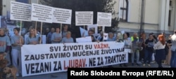 'Svi životi su važni', jedna je od poruka sa protesta u Sarajevu 28. septembra 2024.