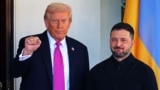 Президент США Дональд Трамп вітає президента України Володимира Зеленського у Білому домі у Вашингтоні, округ Колумбія, США, 17 жовтня 2025 року
