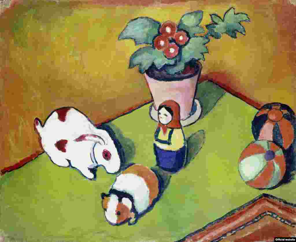 August Macke Walterchen&#39;s Toys, 1912 Photo: &copy; Städel Museum - U. Edelmann &ndash; ARTOTHEK