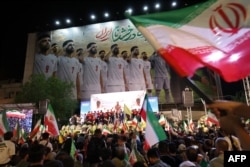 Članovi iranske fudbalske reprezentacije na ceremoniji pred odlazak na Svetsko prvenstvo u fudbalu, Teheran 13. maj 2026.