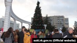 Святкування Нового року в Саках, 2015 рік
