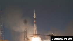 Baykonur kosmodromunda kosmosa göndərilən kosmik gəmi