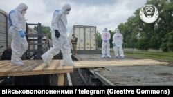 As Russia's war against Ukraine continues, bodies of the dead are being repatriated under an agreement reached at otherwise inconclusive peace talks on June 2 in Istanbul.