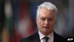 Прэзыдэнт Літвы Гітанас Наўседа перад самітам ЭЗ у Брусэлі, 19 сакавіка 2026 году