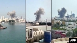 Bəhreyndəki ABŞ bazasına zərbə endirildiyi an.