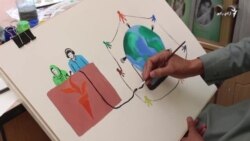 ازادي راډیو د کابل د ښکلو هنرونو د محصلینو ترمنځ د نقاشۍ سیالي تر سره کوي