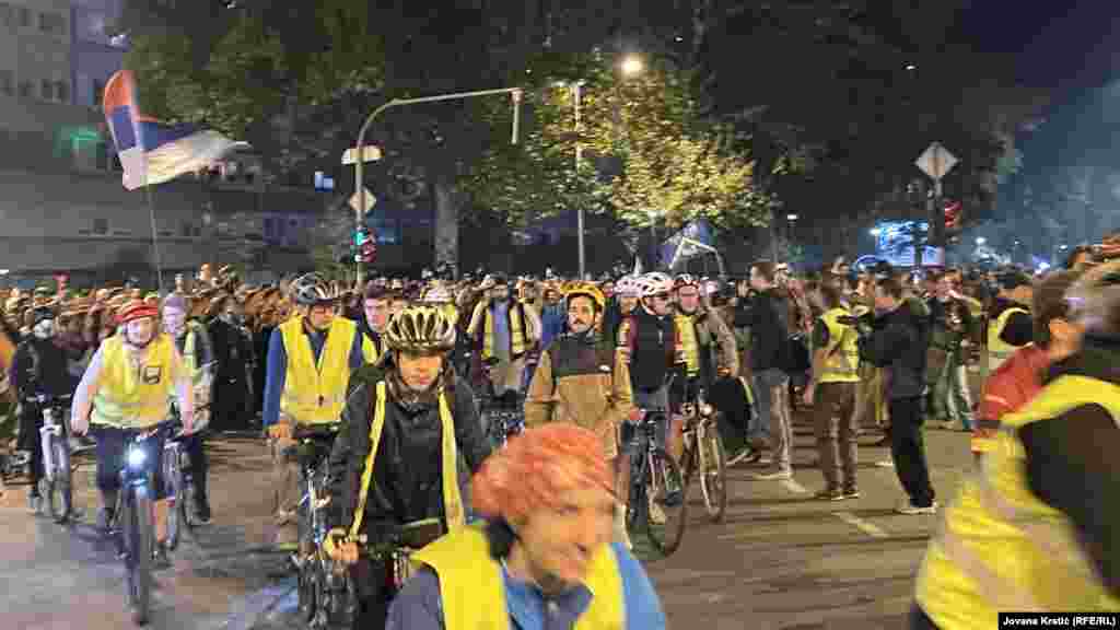 Dolazak biciklista u Novi Sad, 31. oktobar 2025.