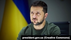 Presidenti urkainas, Volodymyr Zelensky. Kiev, 26 korrik 2022. 