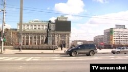 Центральна площа окупованого Донецька