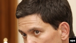 British Foreign Secretary David Miliband