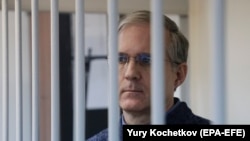 Paul Whelan at a court hearing in Moscow on October 24, 2019