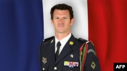 French military photo shows Chief Warrant Officer Arnaud Frion, who was killed in a drone attack in Iraq.