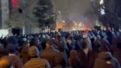 صحنه‌ای از اعتراضات در تهران