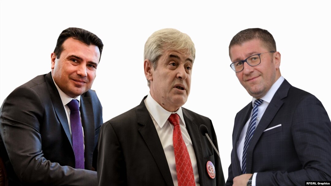 Зоран Заев, Али Ахмети и Христијан Мицкоски