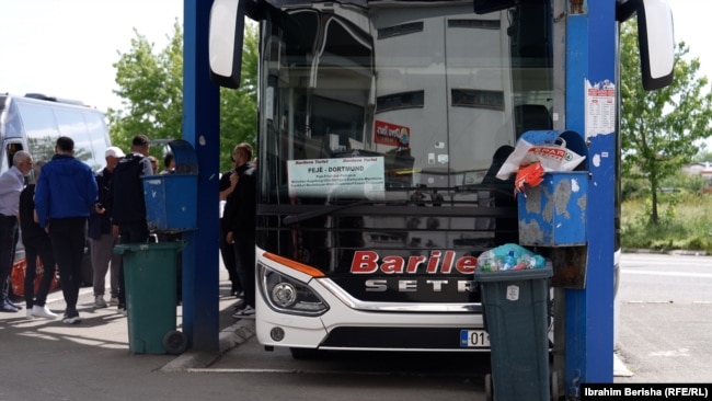 Stacioni i autobusëve në Prishtinë, maj 2025.