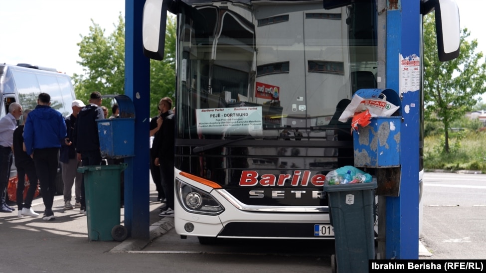 Stacioni i autobusëve në Prishtinë, maj 2025.
