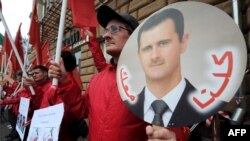 Пикет в Москве в поддержку Башара Асада
