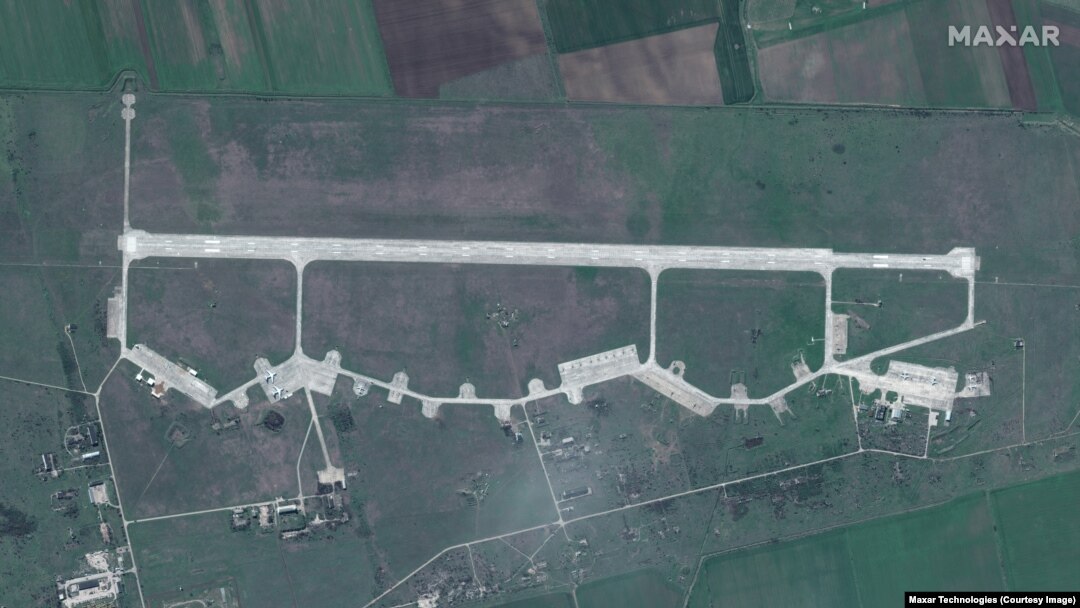 Орусия-Украина чек арасы. Спутниктен тартылган архивдик сүрөт.