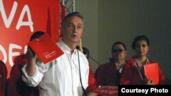 Lider SDP BiH Zlatko Lagumdžija objavljuje izbornu pobjedu, Sarajevo. 3. oktobar 2010