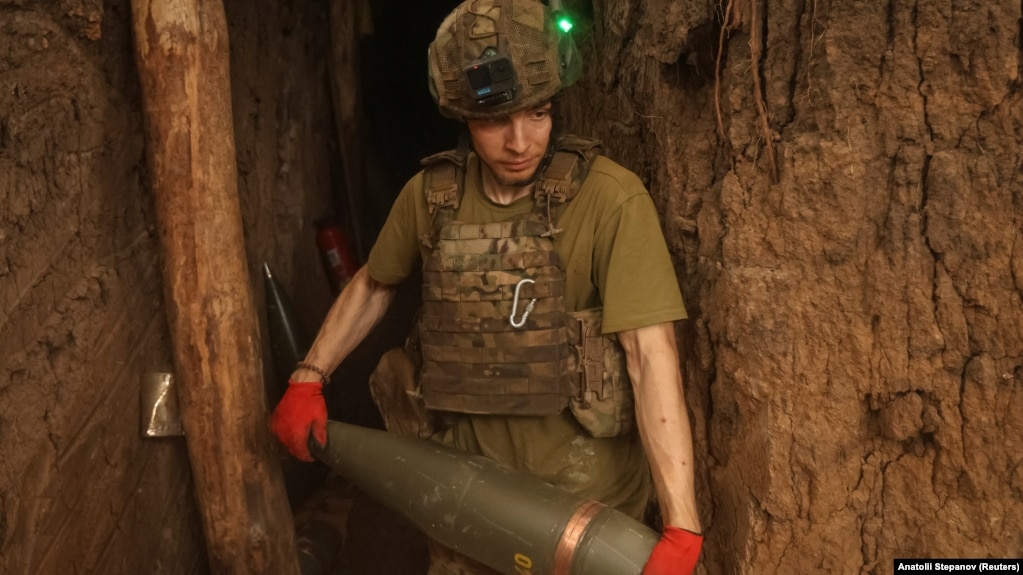 Военнослужащий 28-й отдельной механизированной бригады ВСУ, защищающей Торецк