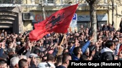 Опозициски протест во Албанија