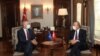 Ministrul turc de Externe Mevlut Cavusoglu discută cu secretarul general NATO Jens Stoltenberg în Ankara, 5 octombrie 2020