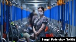 În metroul de la Moscova, iunie 2020