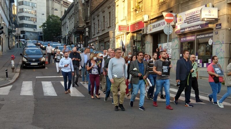 Protestna šetnja za Đinđića održana u Beogradu