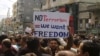 Syria -- Anti-government protesters take part in a demonstration in Banias, 22Apr2011