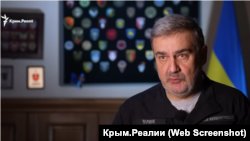 Представитель Главного управления разведки Минобороны Украины Андрей Черняк, скриншот из выпуска телепроекта Крым.Реалии