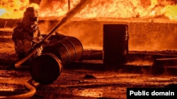 Пожар на нефтебазе SOCAR, 18 августа 2025 года