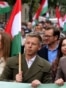 Hungary - Peter Magyar leads opposition party demonstration in Budapest on anniversary of 1956 uprising - screen grab