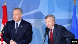 Ivo Sanader i generalni sekretar NATO-a Jaap de Hoop Scheffer