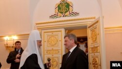 Претседателот Ѓорге Иванов се сретна со Патријархот на Руската православна црква г.г. Кирил во Москва. 09.02.2014.