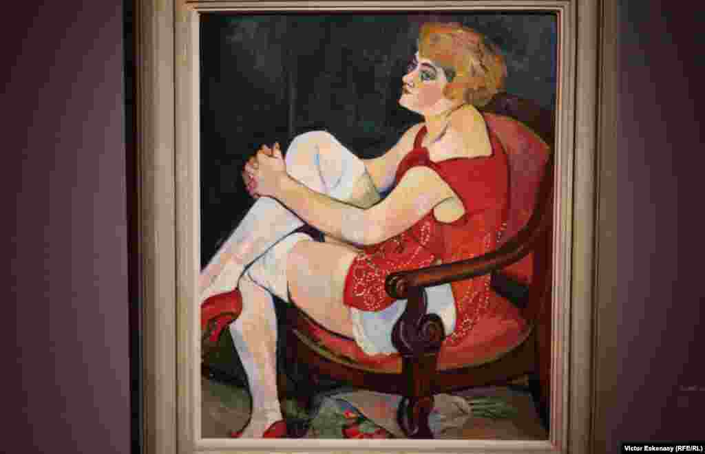 Suzanne Valadon, La femme aux bas blanc (1924).