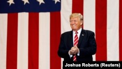 Дональд Трамп у горадзе Фінікс, штат Арызона. 22 жніўня 2107 году