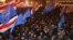 Demonstrators in Minsk protest results of December's election that was widely viewed as fraudulent. 