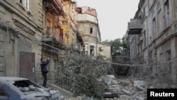 Последствия одного из ударов по Одессе, июль 2023 года