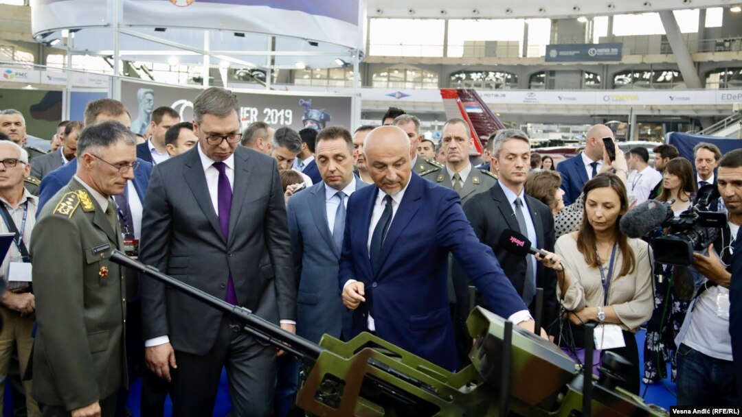 Aleksandar Vučić na Sajmu naoružanja, Beograd, 25. June 2019
