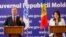 Trimisul OSCE pentru conflictul trannsitrean Franco Frattini, și vicepremierul pentru reintegrare Cristina Lesnic, Chișinău, 27 martie 2018