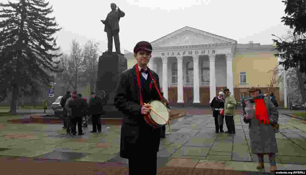 La statuia lui Lenin de la Vicebsk, Belarus.